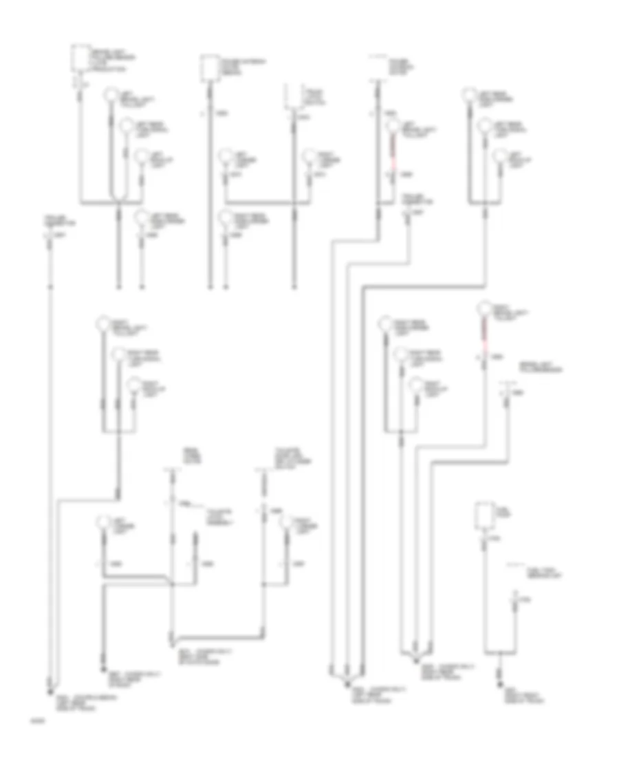 Ground Distribution Wiring Diagram (4 of 4) for Honda Accord DX 1994