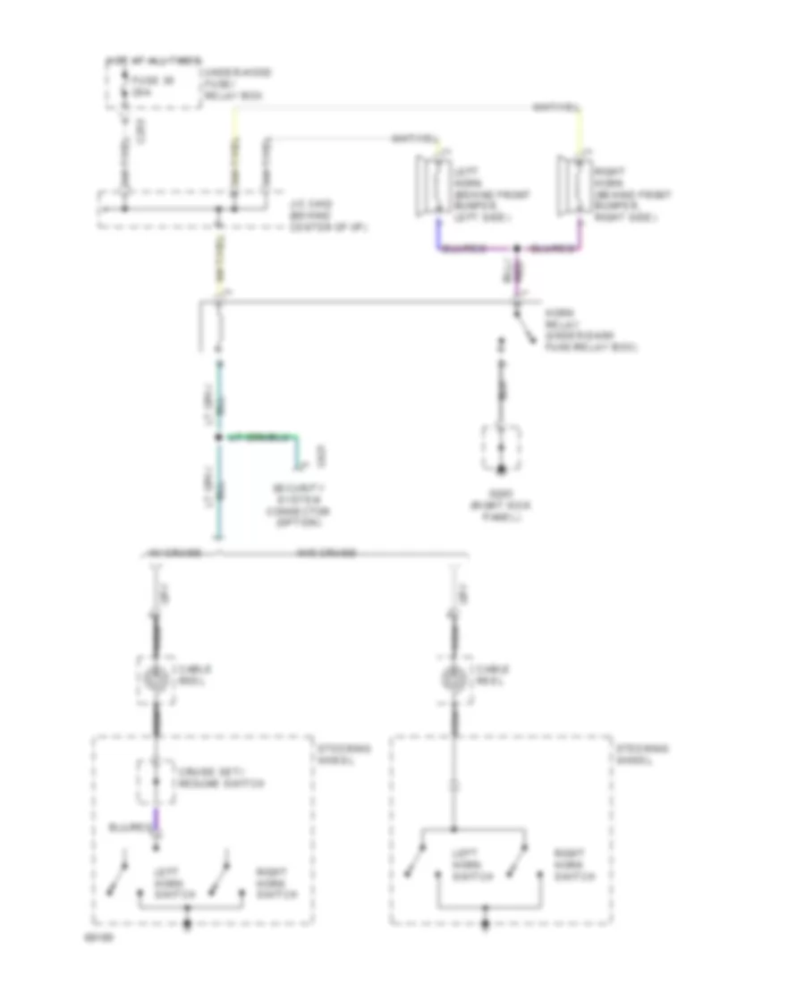 Horn Wiring Diagram for Honda Accord DX 1994