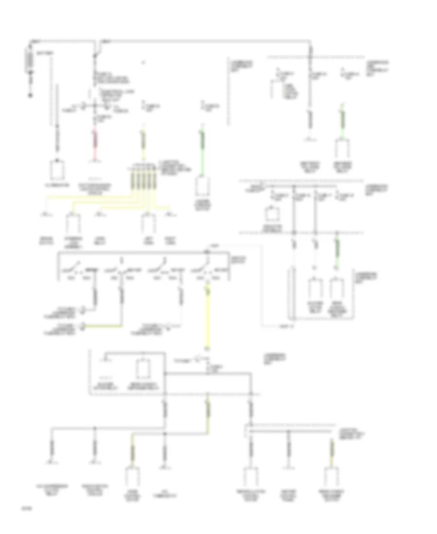 Power Distribution Wiring Diagram 1 of 4 for Honda Accord DX 1994