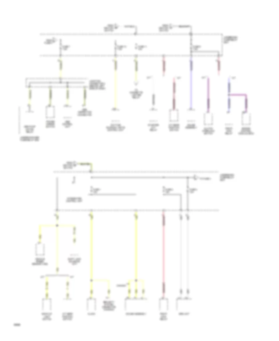 Power Distribution Wiring Diagram (3 of 4) for Honda Accord DX 1994