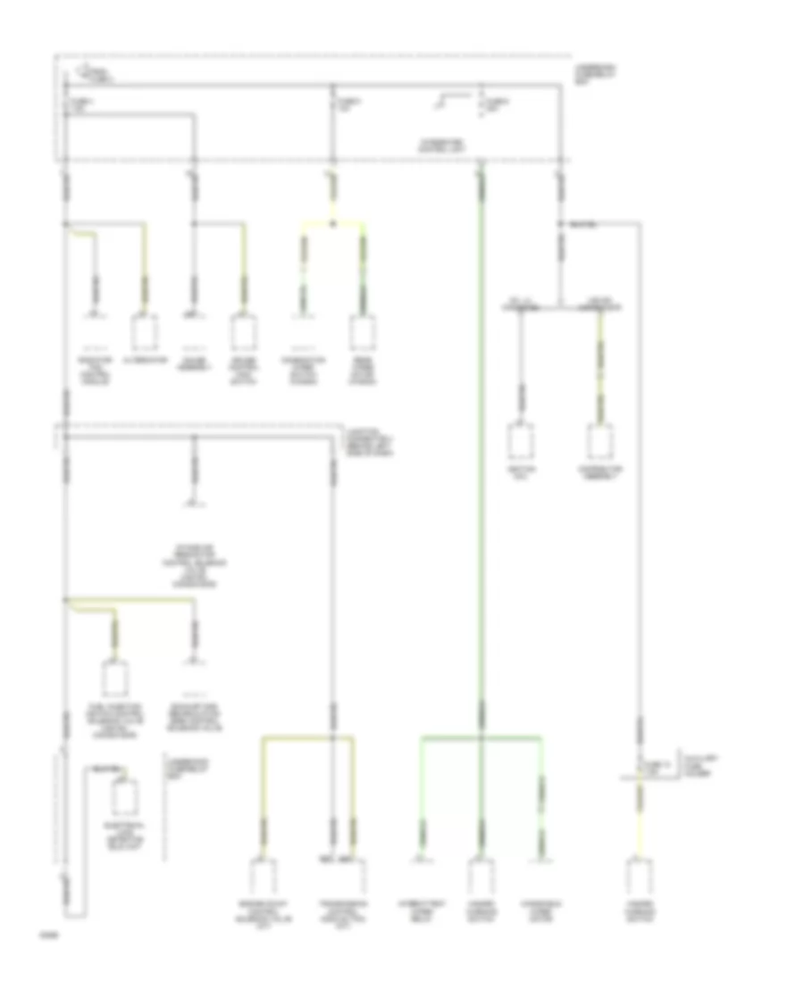 Power Distribution Wiring Diagram (4 of 4) for Honda Accord DX 1994