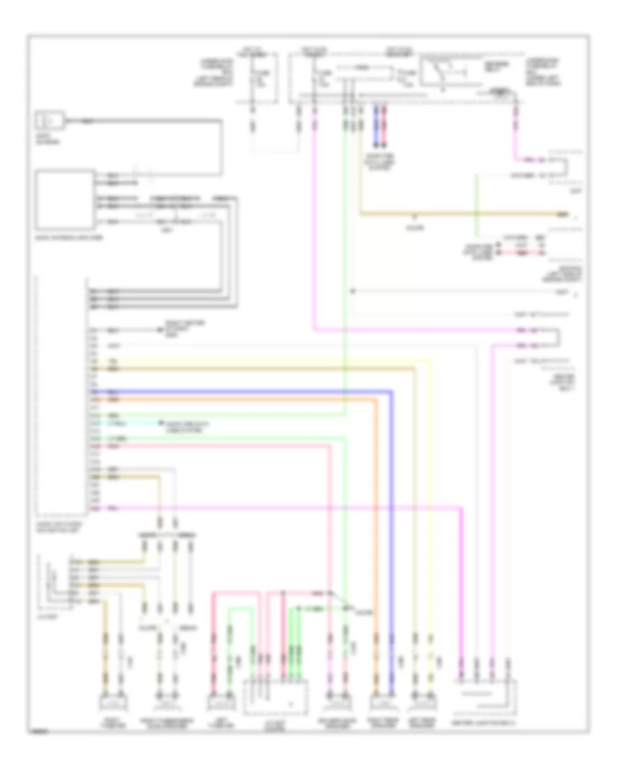 Base Radio Wiring Diagram, Except Hybrid without Navigation (1 of 3) for Honda Civic HF 2013