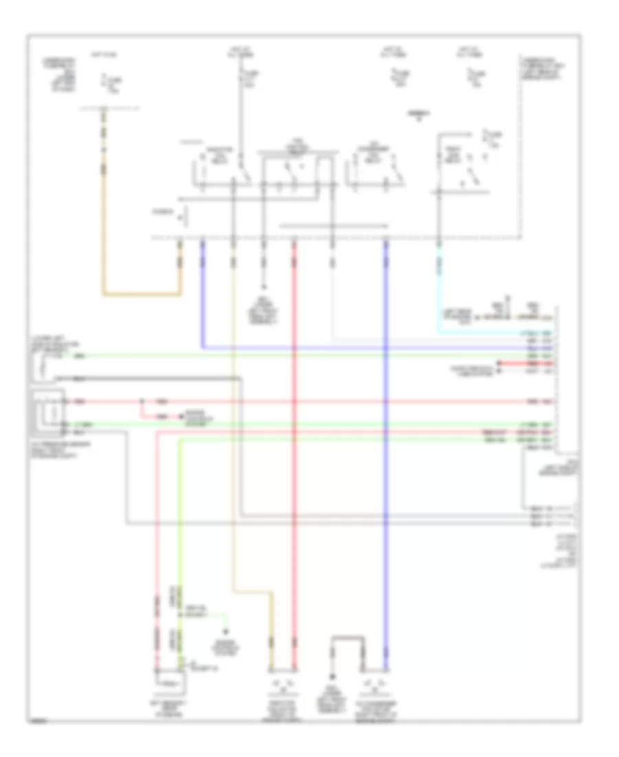 Cooling Fan Wiring Diagram Except Hybrid for Honda Civic HF 2013