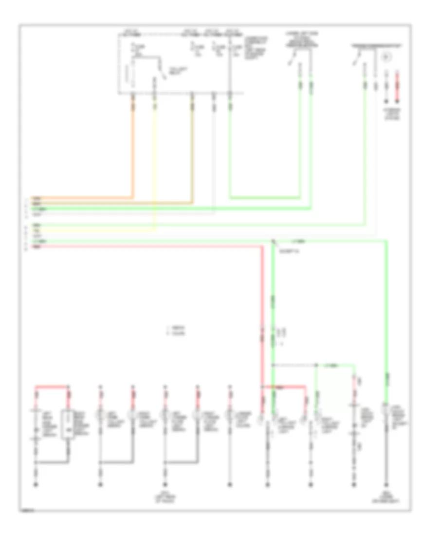 Exterior Lamps Wiring Diagram, Except Hybrid (2 of 2) for Honda Civic HF 2013