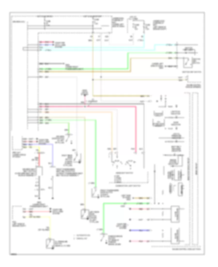 Chime Wiring Diagram Except Hybrid for Honda Civic HF 2013