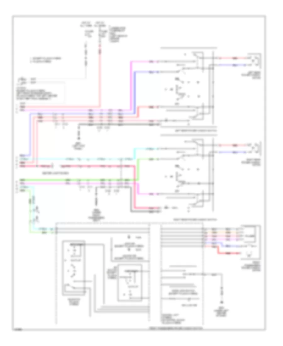 Power Windows Wiring Diagram, Hybrid (2 of 2) for Honda Accord LX-S 2014