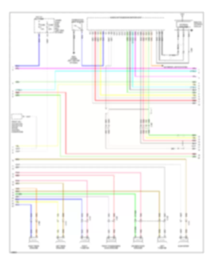 Premium Radio Wiring Diagram, Except Hybrid with Navigation (3 of 5) for Honda Accord LX-S 2014