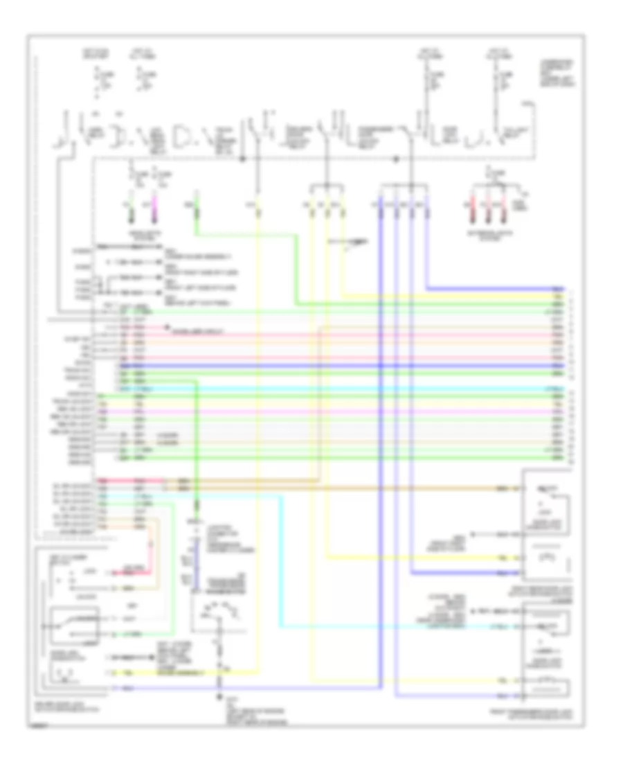 Forced Entry Wiring Diagram, Except Hybrid USA (1 of 2) for Honda Civic DX 2007