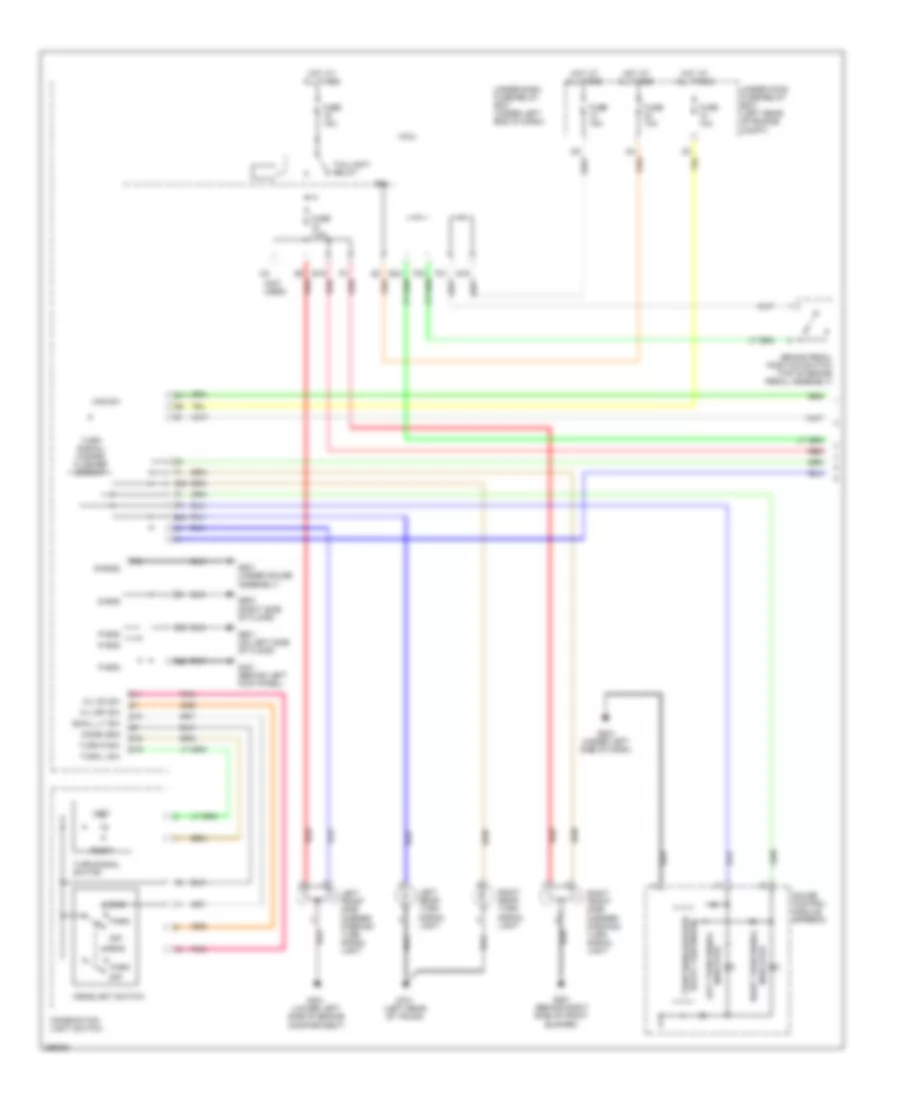 Exterior Lamps Wiring Diagram Hybrid 1 of 2 for Honda Civic DX 2007