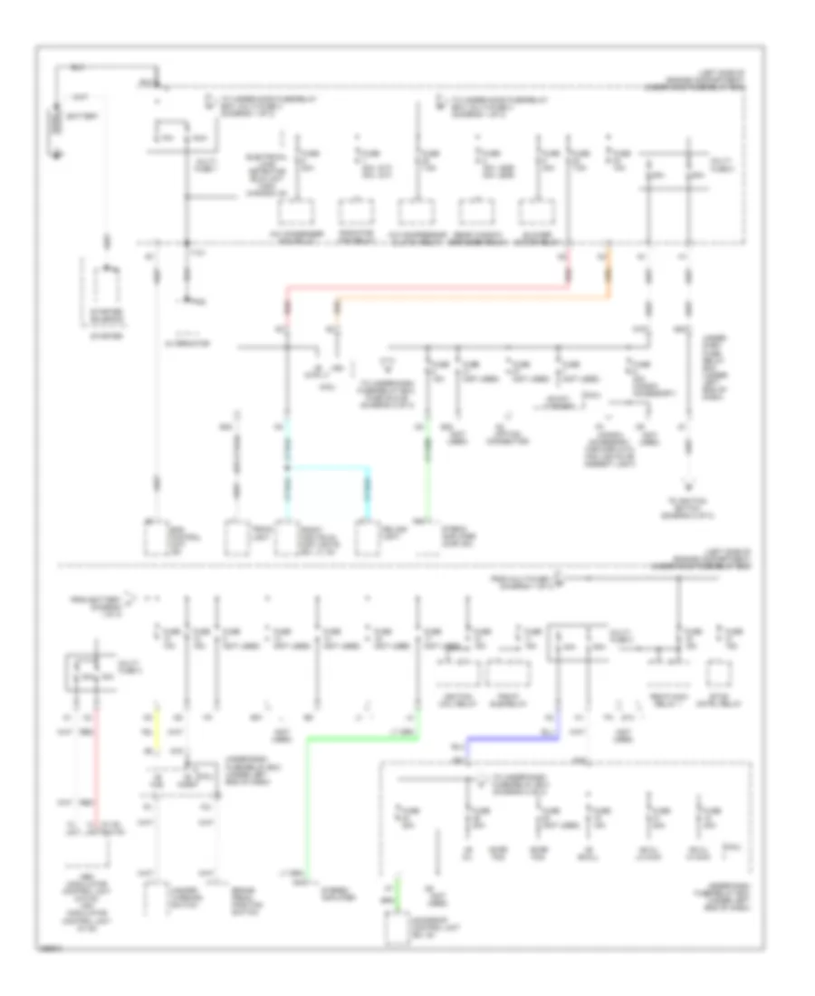 Power Distribution Wiring Diagram Except Hybrid 1 of 3 for Honda Civic DX 2007