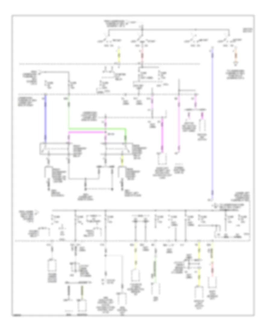 Power Distribution Wiring Diagram, Except Hybrid (2 of 3) for Honda Civic DX 2007
