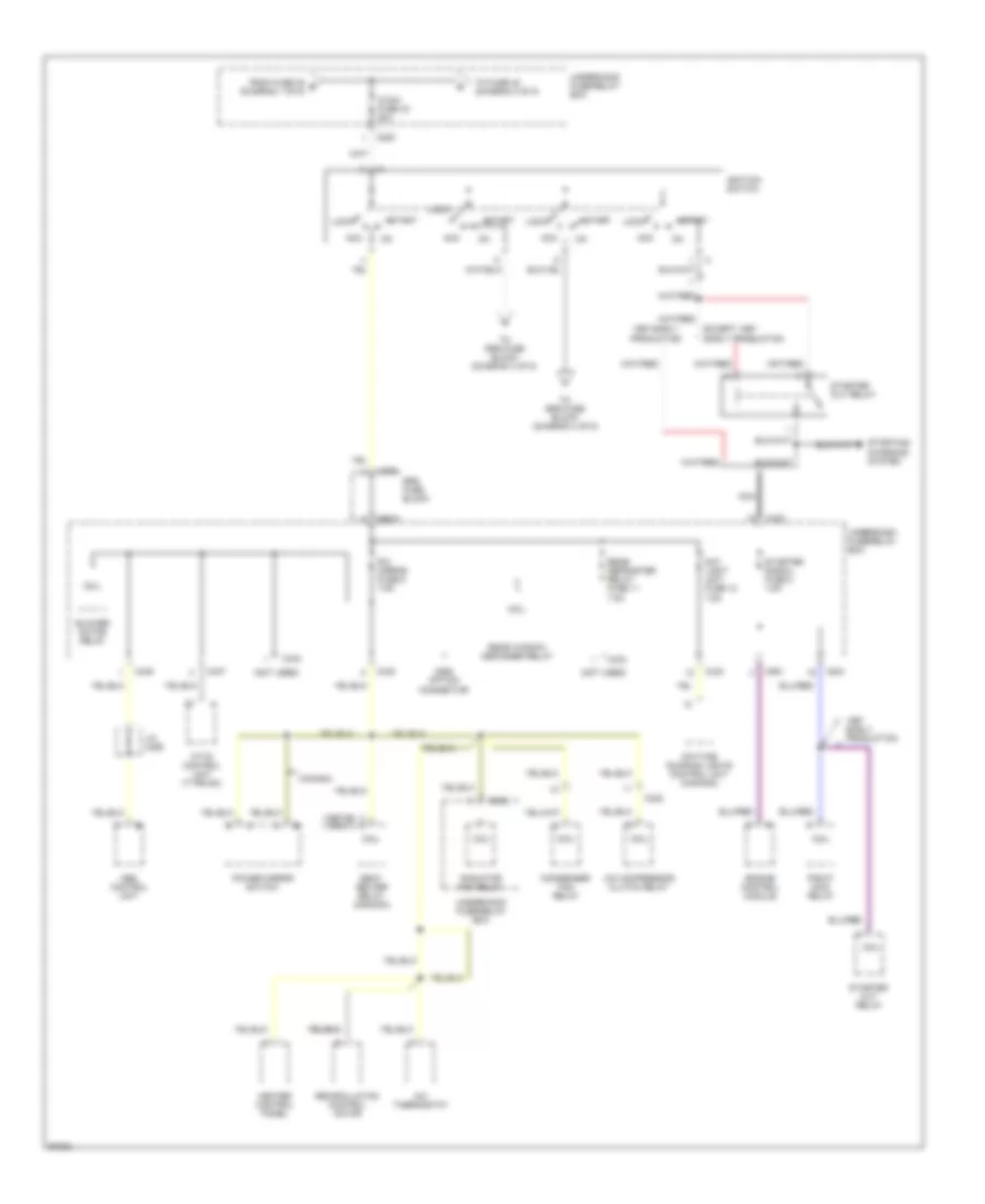 Power Distribution Wiring Diagram 2 of 5 for Honda Prelude 1997