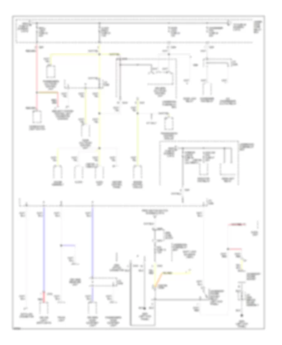 Power Distribution Wiring Diagram 3 of 5 for Honda Prelude 1997