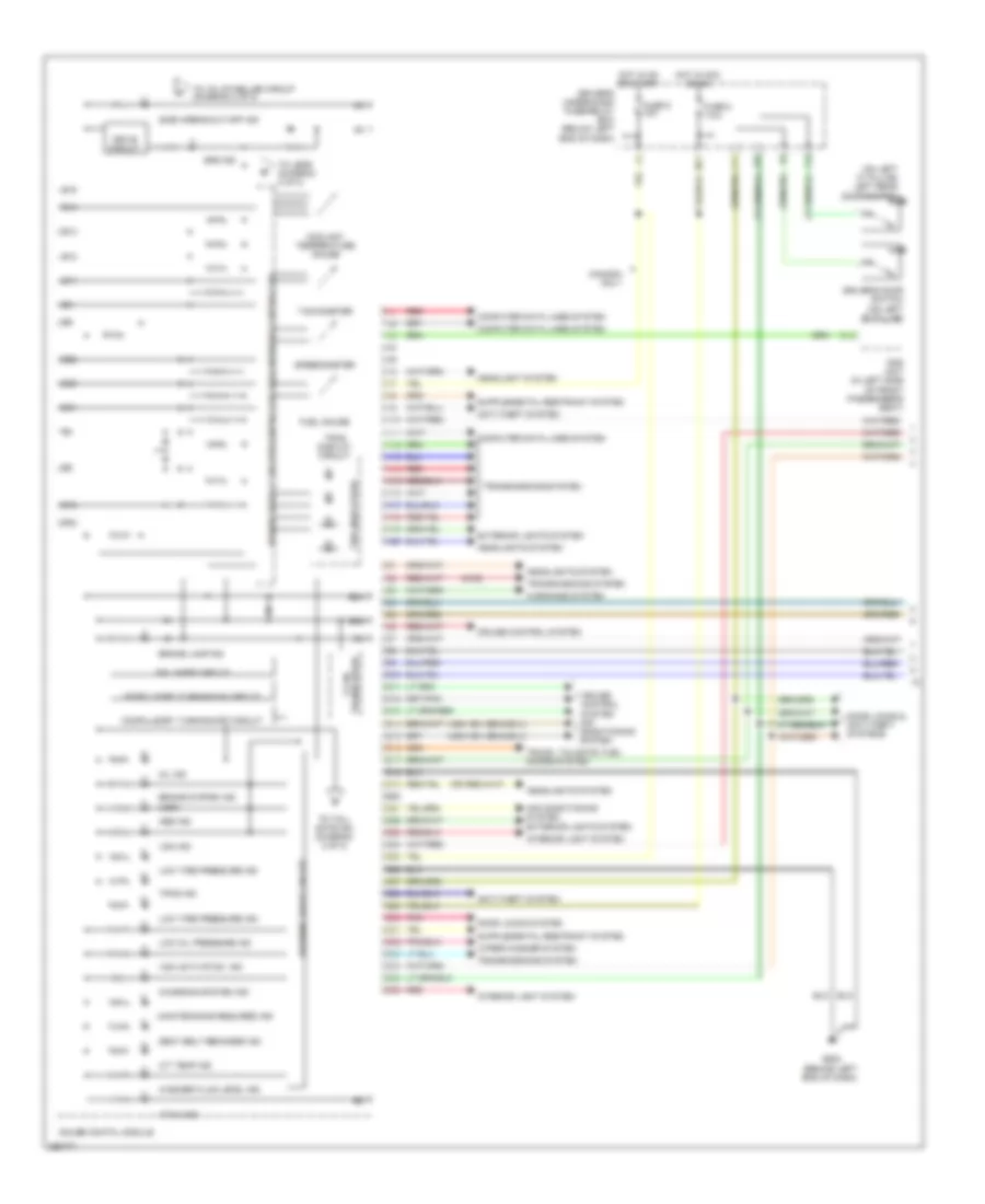 Instrument Cluster Wiring Diagram 1 of 2 for Honda Pilot EX 2008
