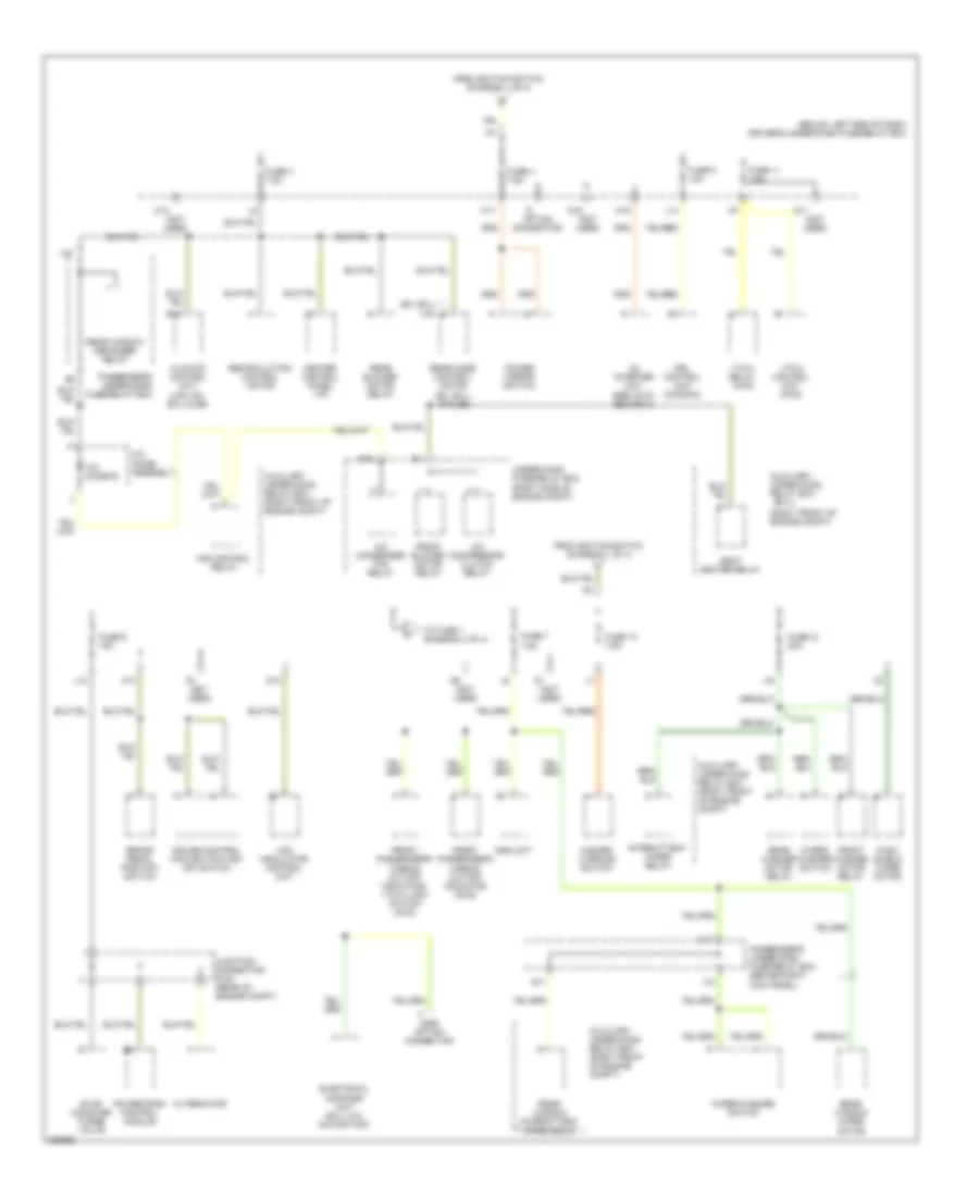 Power Distribution Wiring Diagram 2 of 4 for Honda Pilot EX 2008