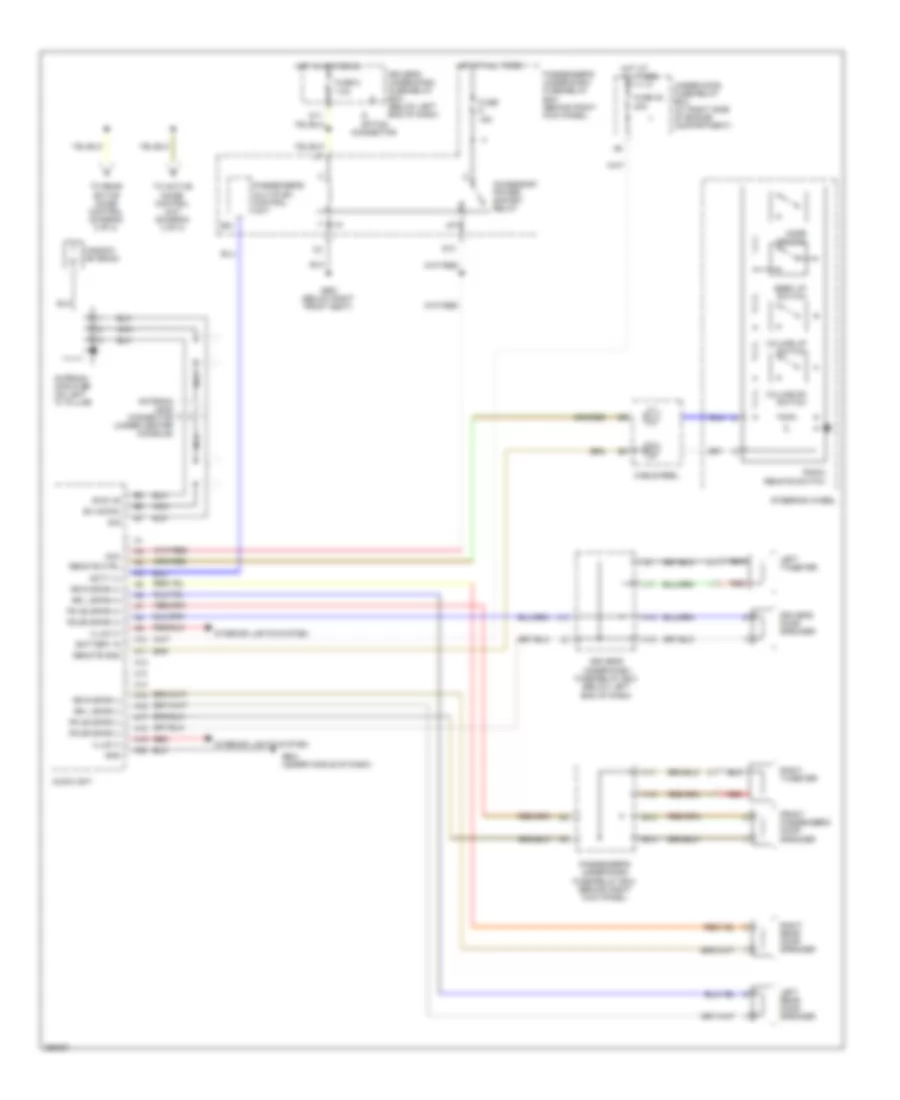 Radio Wiring Diagram, EX-L without Navigation (1 of 2) for Honda Pilot EX 2008