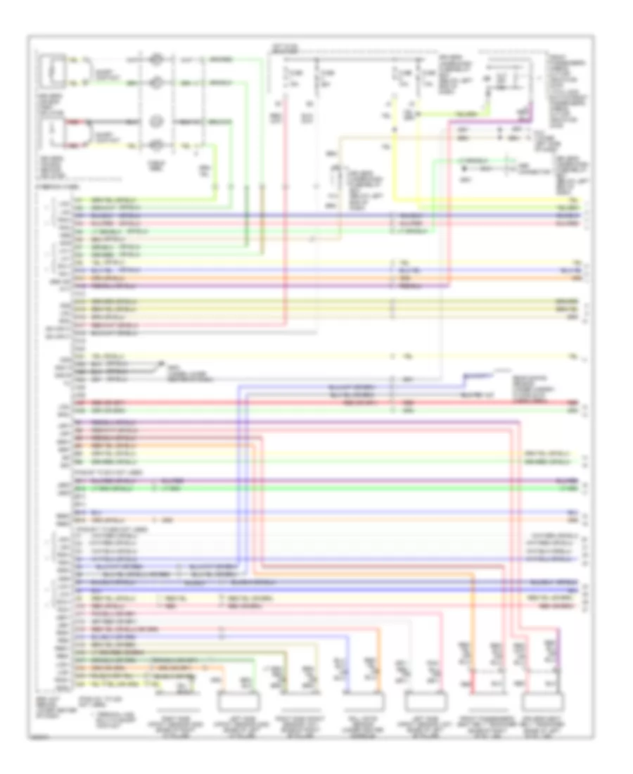 Supplemental Restraints Wiring Diagram 1 of 2 for Honda Pilot EX 2008