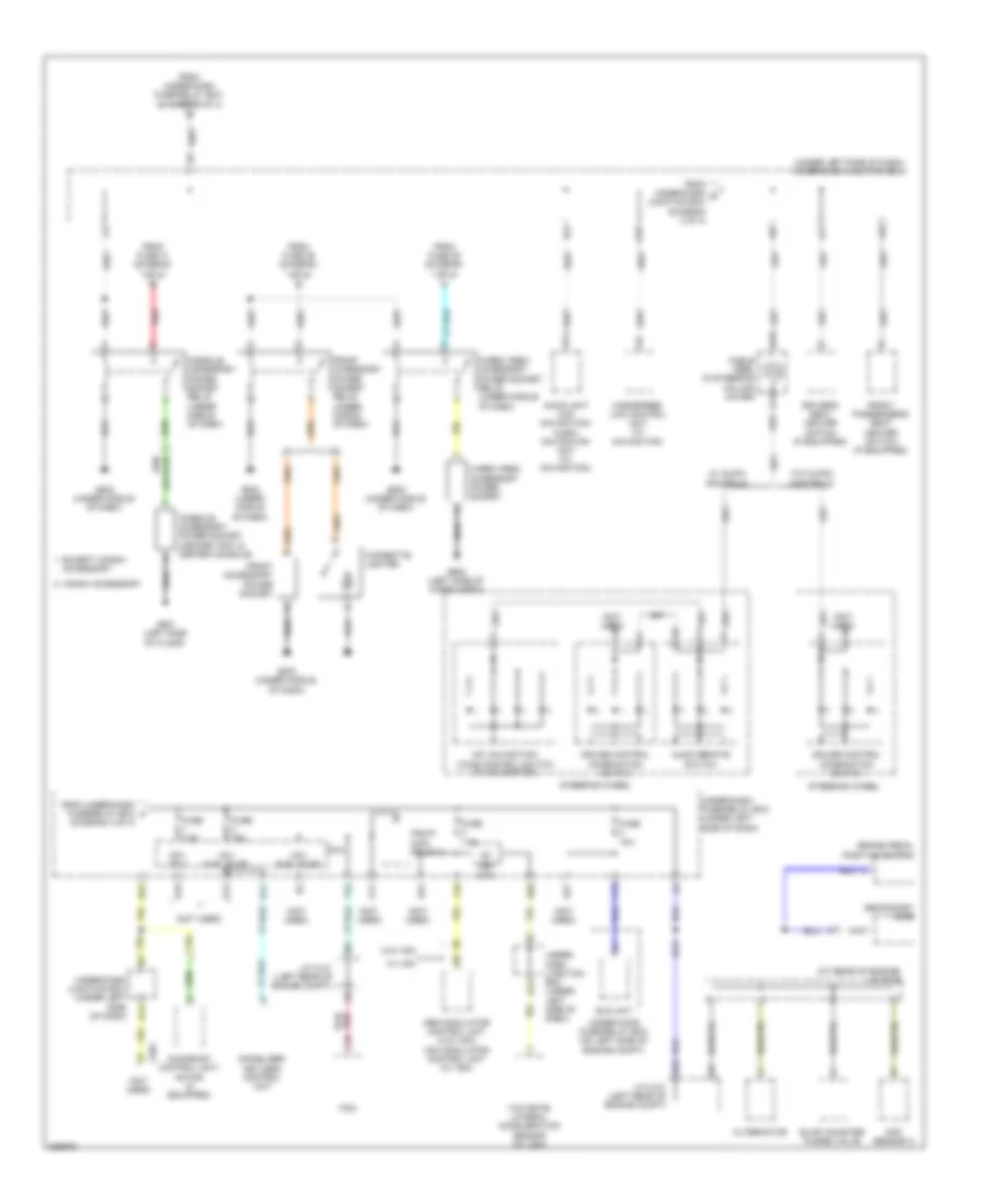 Power Distribution Wiring Diagram (4 of 4) for Honda CR-V EX 2010