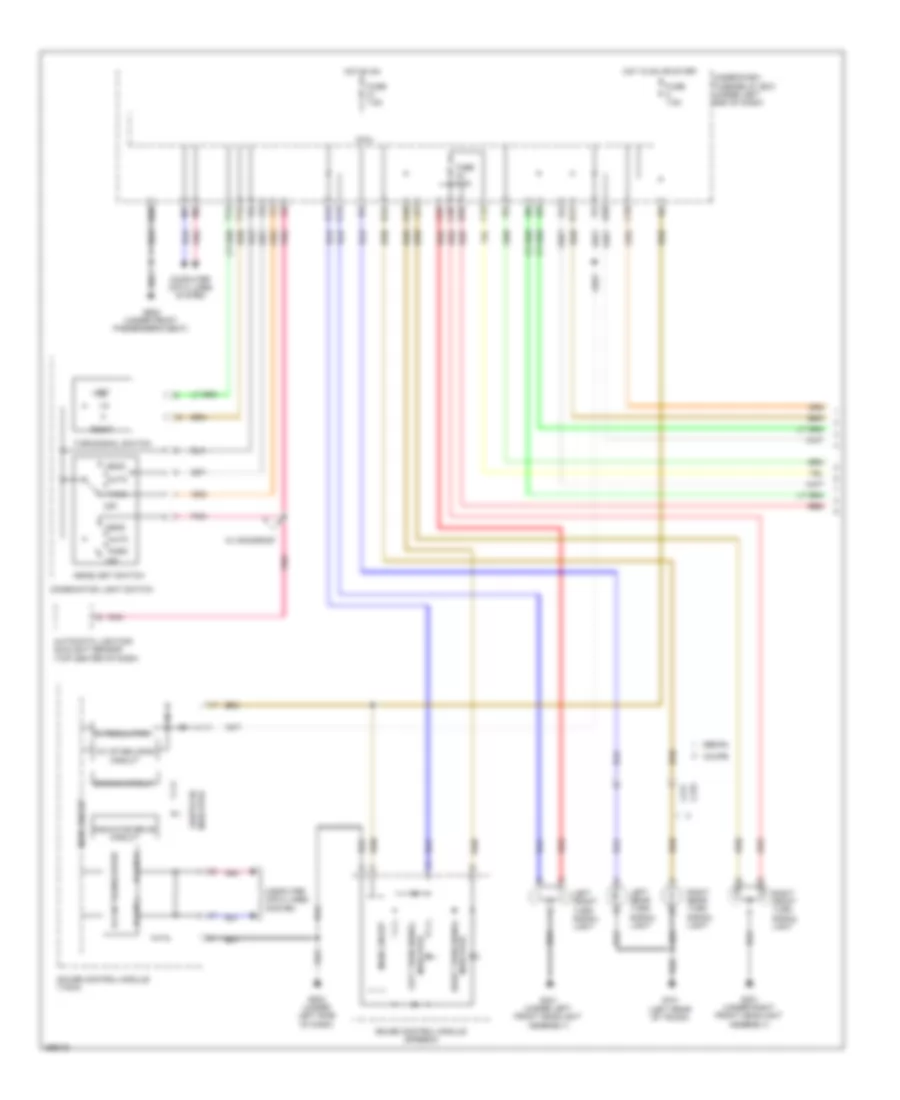 Exterior Lamps Wiring Diagram, Except Hybrid (1 of 2) for Honda Civic Hybrid 2013