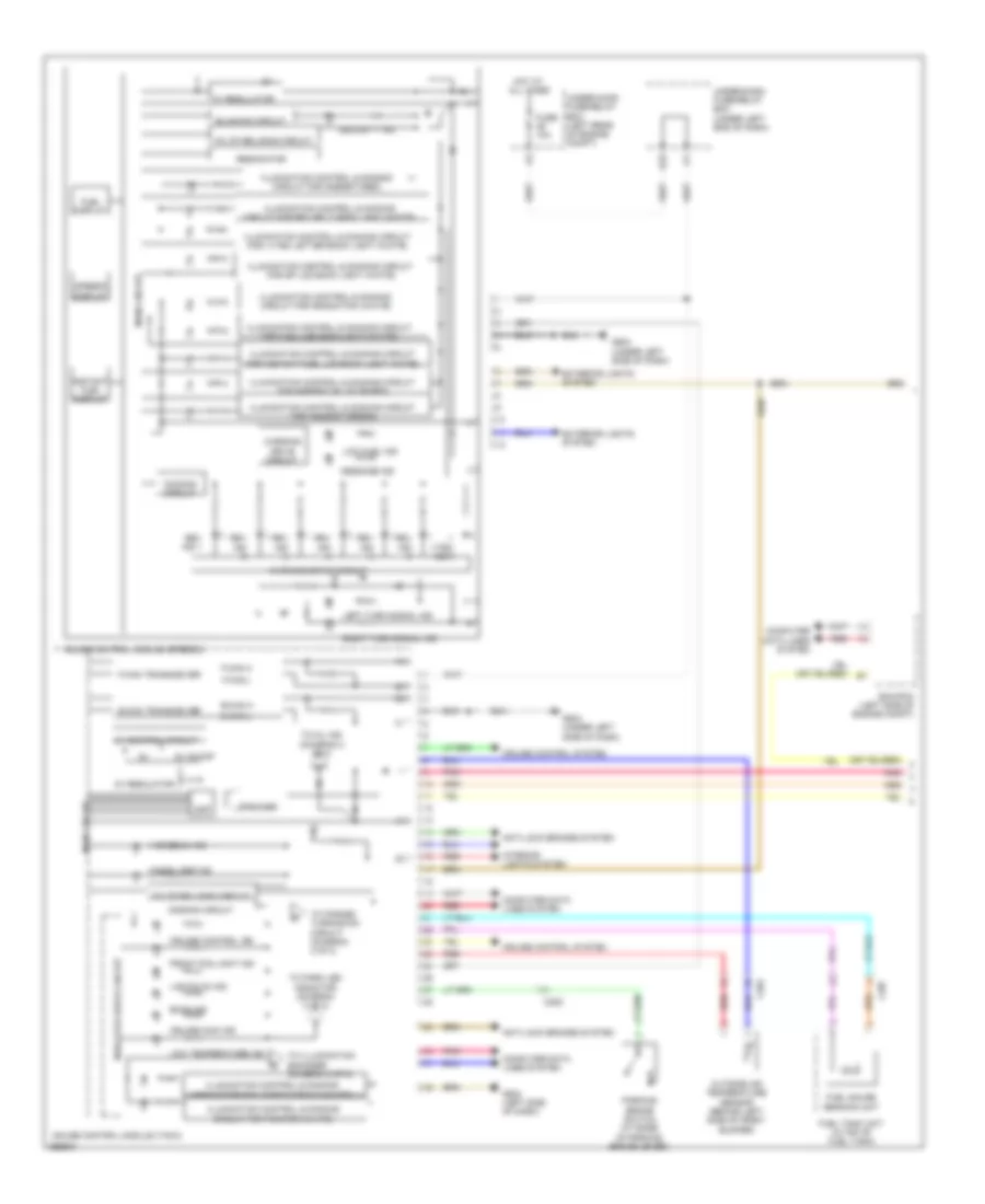 Instrument Cluster Wiring Diagram Except Hybrid 1 of 2 for Honda Civic Hybrid 2013