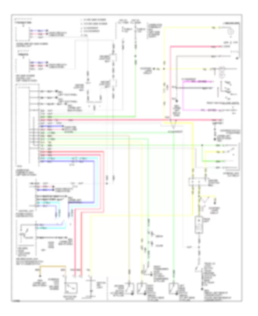 Entry Light Timer Wiring Diagram, Except Hybrid for Honda Accord Plug-In 2014