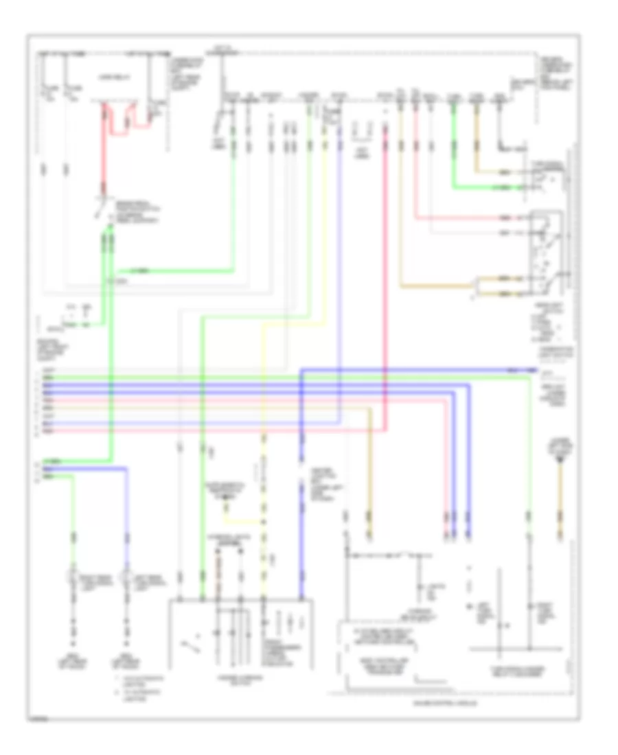 2.4L, Exterior Lamps Wiring Diagram (2 of 2) for Honda Accord LX 2012
