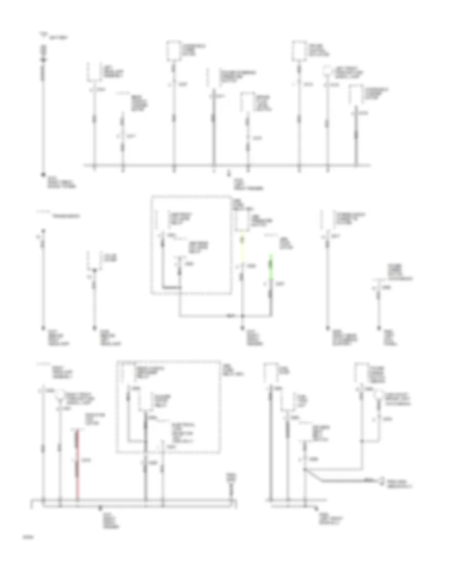 Ground Distribution Wiring Diagram 1 of 4 for Honda Civic CX 1994