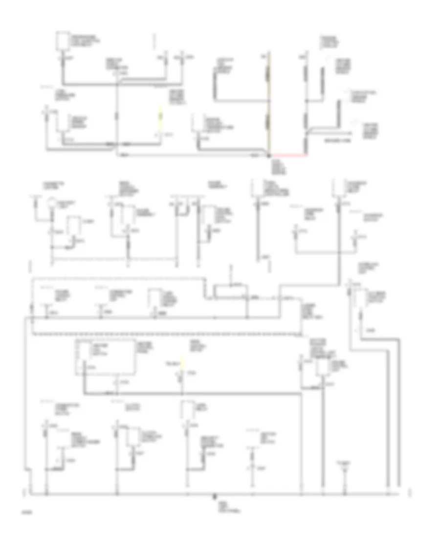 Ground Distribution Wiring Diagram (2 of 4) for Honda Civic CX 1994