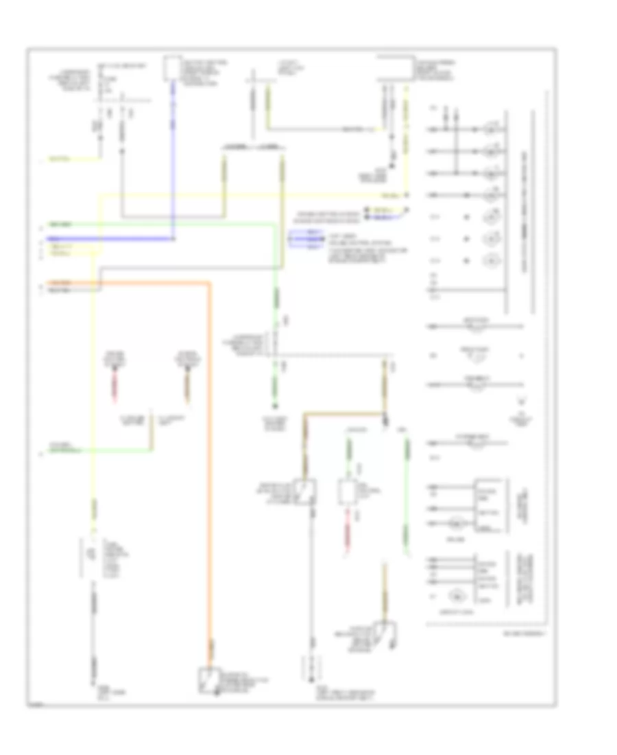 Instrument Cluster Wiring Diagram 2 of 2 for Honda Civic CX 1994