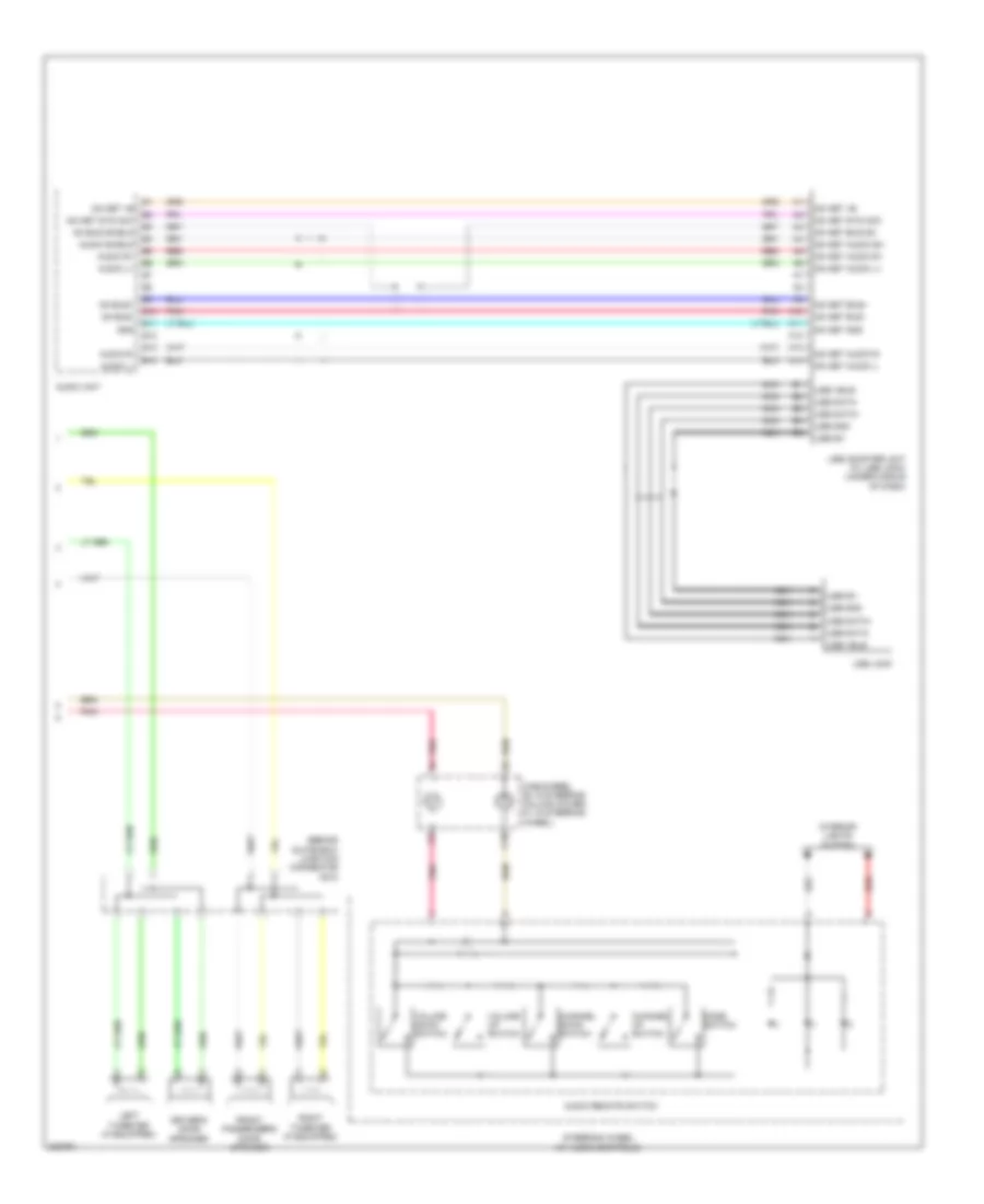 Radio Wiring Diagram, without Premium Audio (2 of 2) for Honda CR-V LX 2010