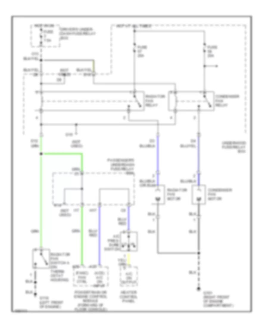 2 3L Cooling Fan Wiring Diagram for Honda Accord DX 1998