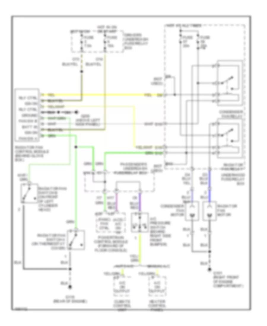 3 0L Cooling Fan Wiring Diagram for Honda Accord DX 1998