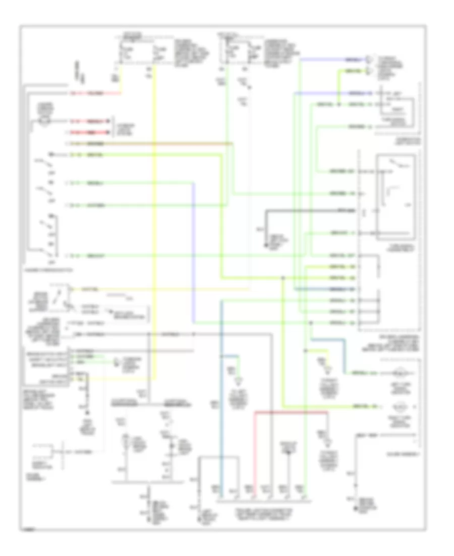 Exterior Lamps Wiring Diagram Coupe 1 of 2 for Honda Accord DX 1998