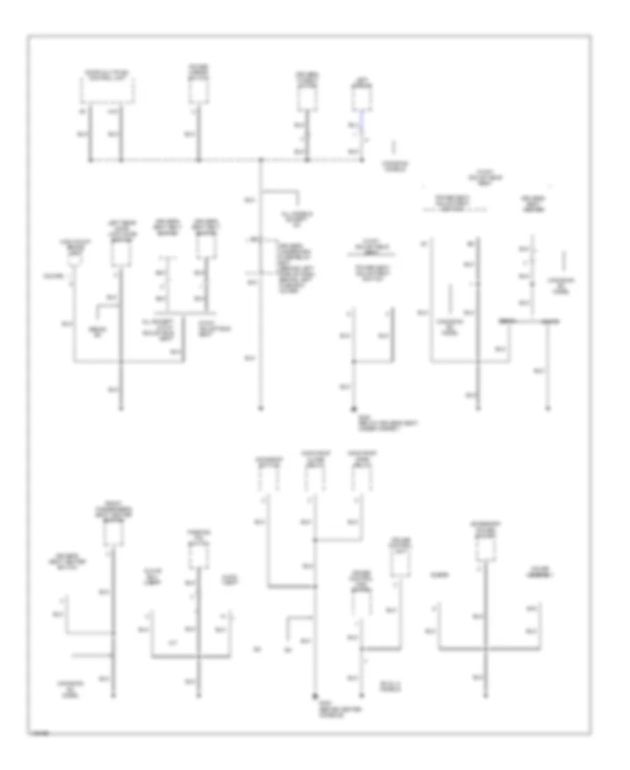 Ground Distribution Wiring Diagram 4 of 6 for Honda Accord DX 1998