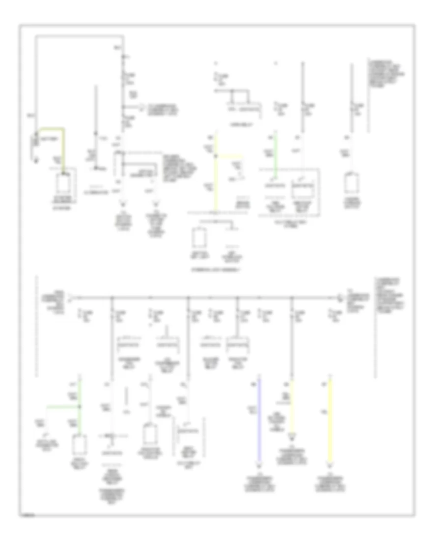 Power Distribution Wiring Diagram 1 of 6 for Honda Accord DX 1998