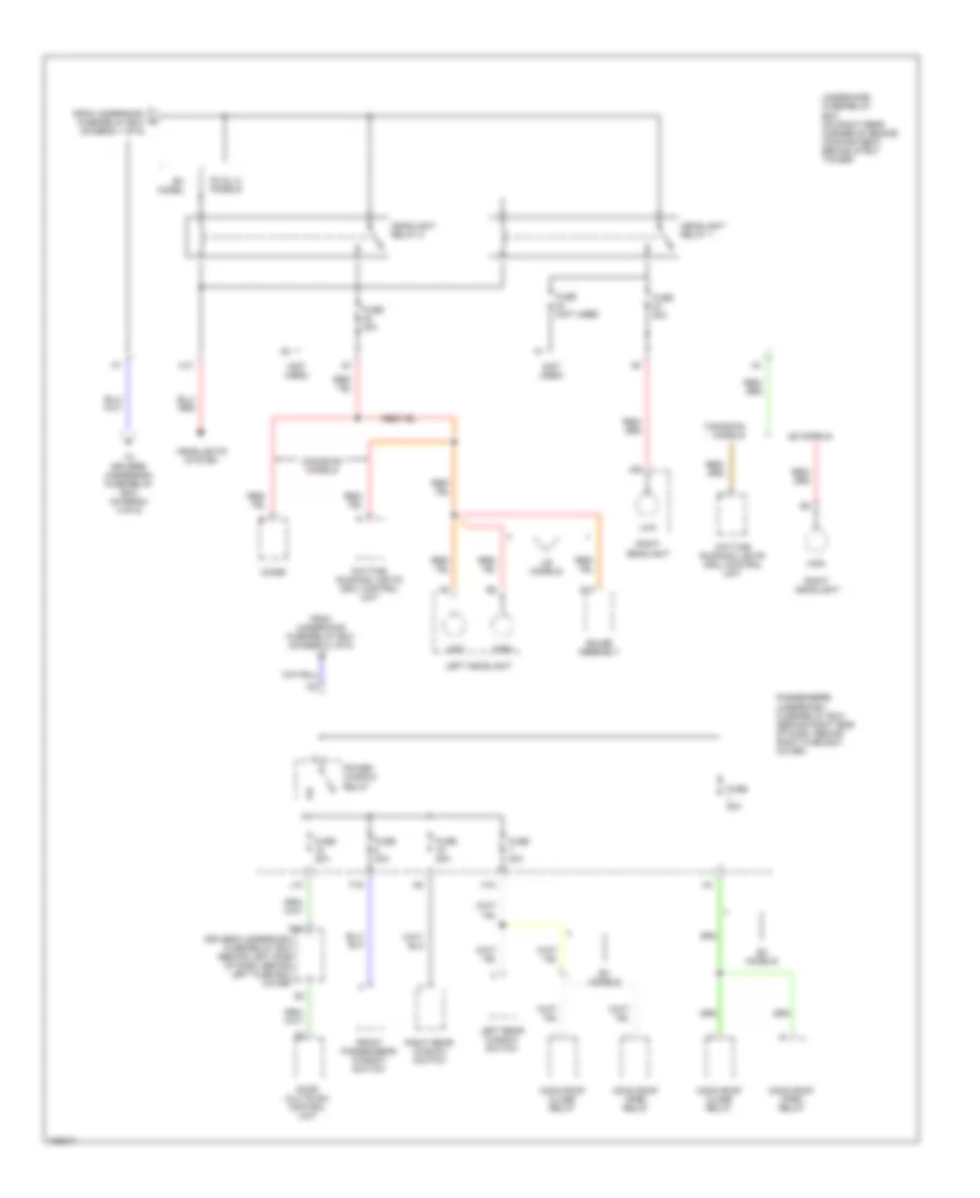 Power Distribution Wiring Diagram 2 of 6 for Honda Accord DX 1998