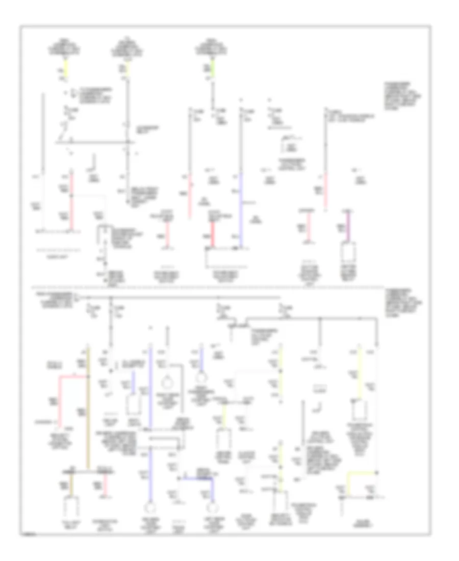 Power Distribution Wiring Diagram 3 of 6 for Honda Accord DX 1998