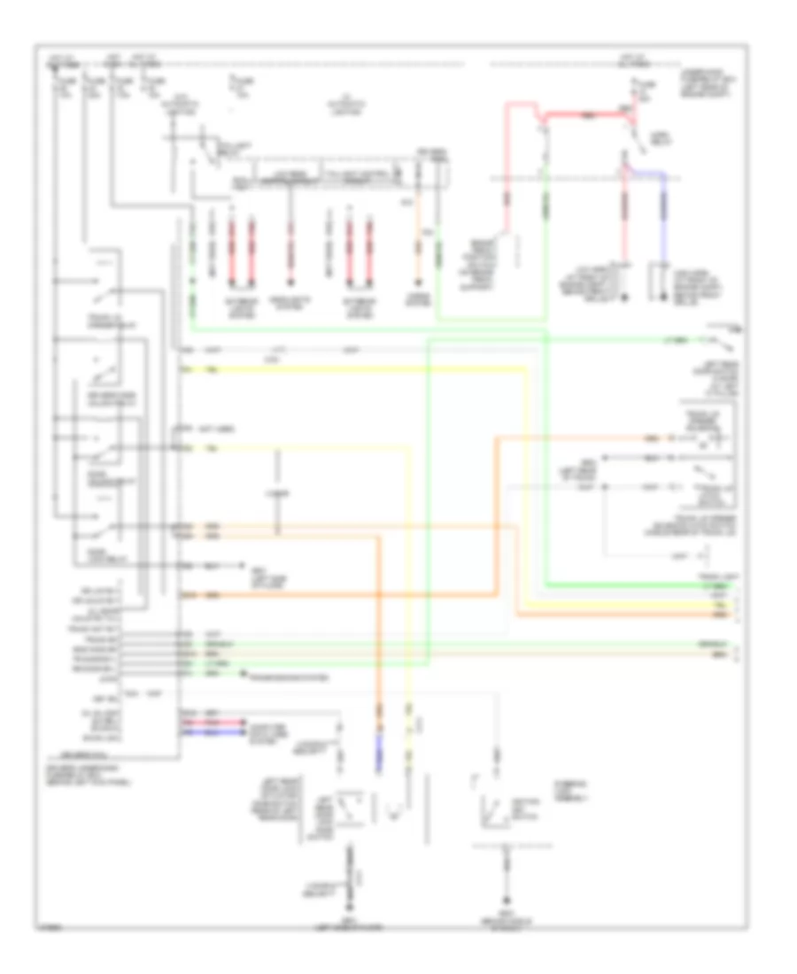 Power Door Locks Wiring Diagram 1 of 3 for Honda Accord LX 2012