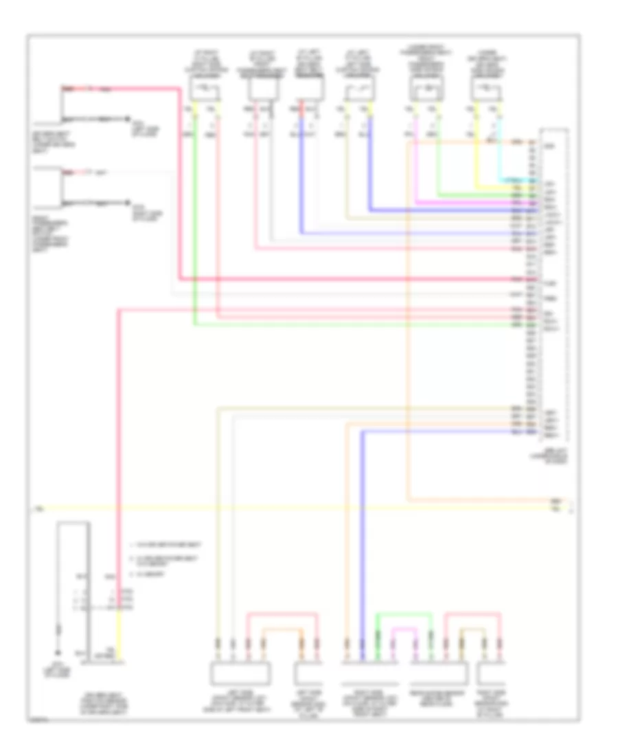 Supplemental Restraints Wiring Diagram 2 Door 2 of 3 for Honda Accord LX 2012