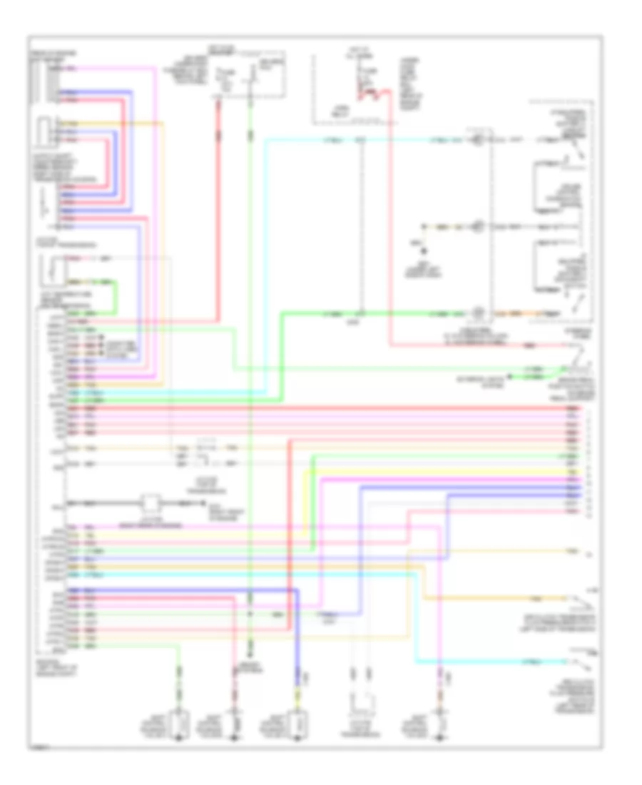 3.5L, Transmission Wiring Diagram (1 of 2) for Honda Accord LX 2012