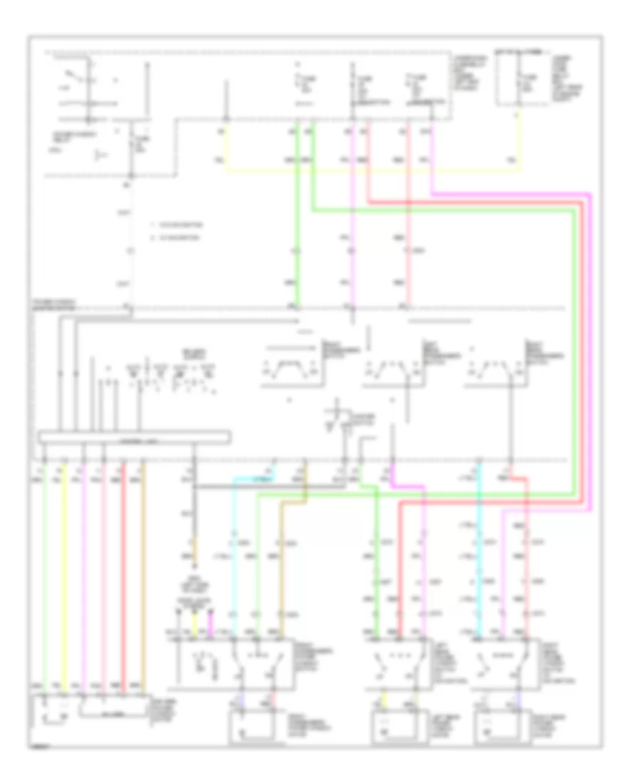 Power Windows Wiring Diagram Except Hybrid for Honda Civic LX 2013
