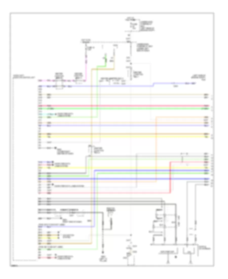 Base Radio Wiring Diagram, Hybrid with Navigation (1 of 4) for Honda Civic LX 2013