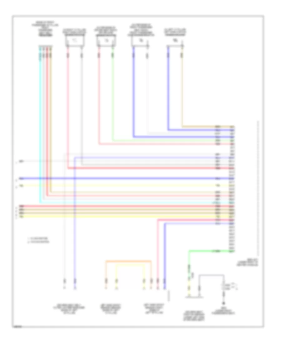 Supplemental Restraints Wiring Diagram, Hybrid (4 of 4) for Honda Civic LX 2013