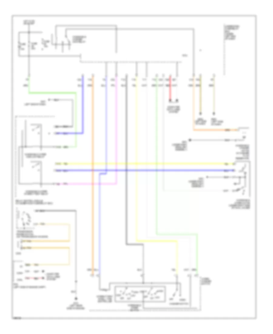 Электросхема стеклоочистителя, дворников и омывателя, Гибрид для Honda Civic LX 2013