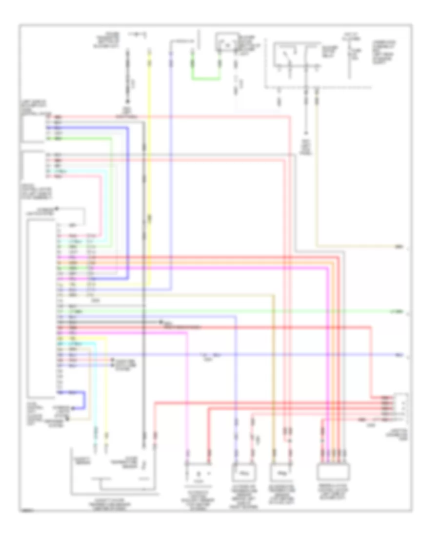 Automatic AC Wiring Diagram, Except Hybrid (1 of 3) for Honda Civic LX 2013
