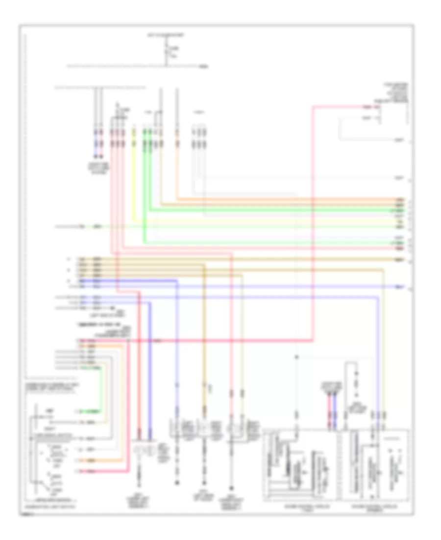 Exterior Lamps Wiring Diagram, Hybrid (1 of 2) for Honda Civic LX 2013