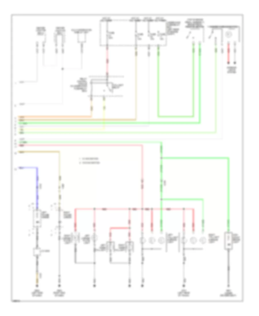 Exterior Lamps Wiring Diagram Hybrid 2 of 2 for Honda Civic LX 2013