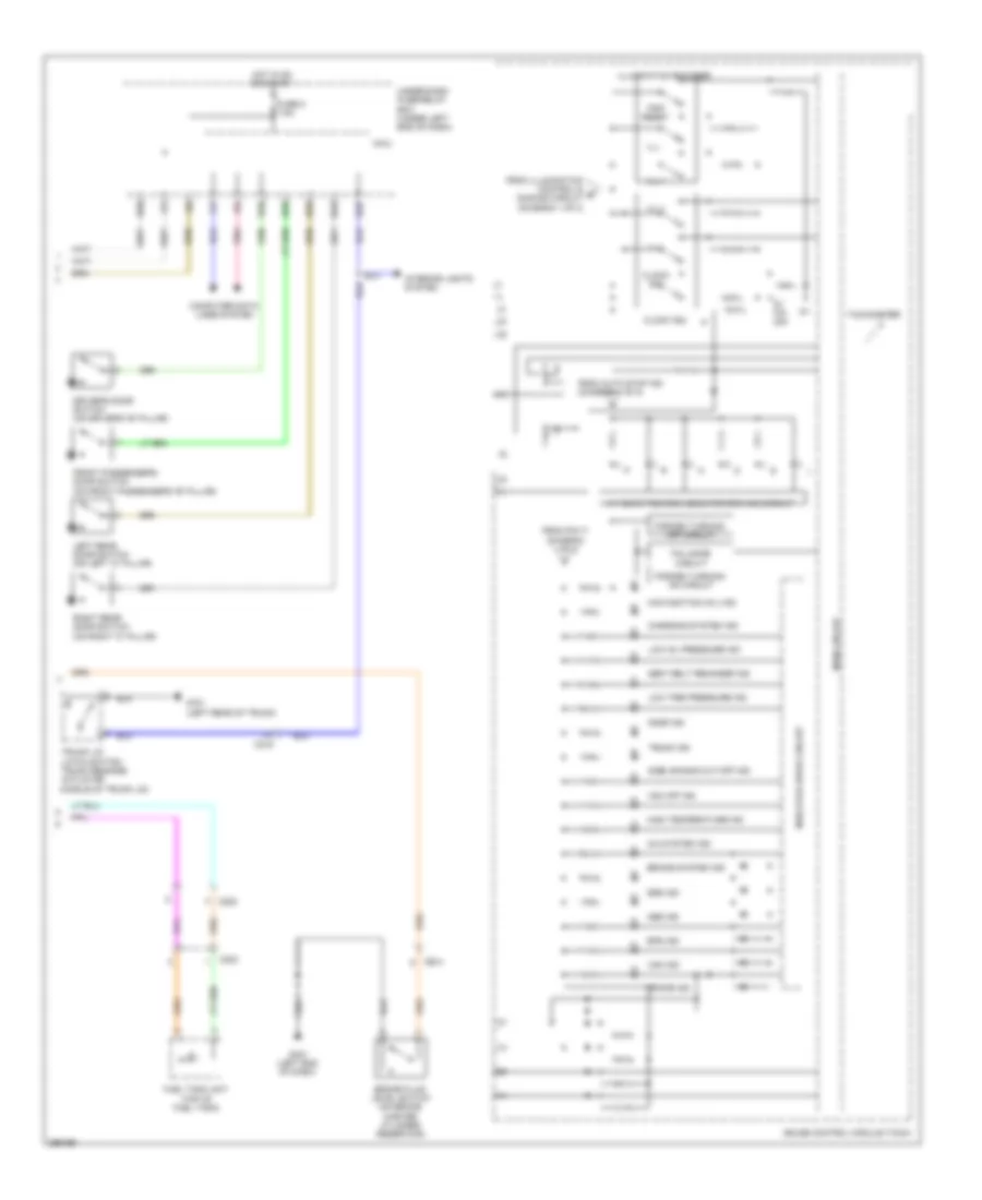 Instrument Cluster Wiring Diagram Hybrid 2 of 2 for Honda Civic LX 2013