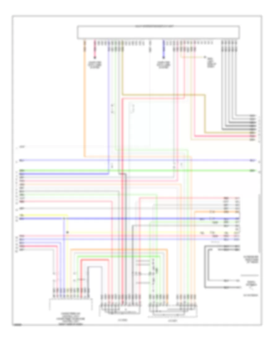 Navigation Wiring Diagram, Except Hybrid Base (3 of 4) for Honda Civic LX 2013