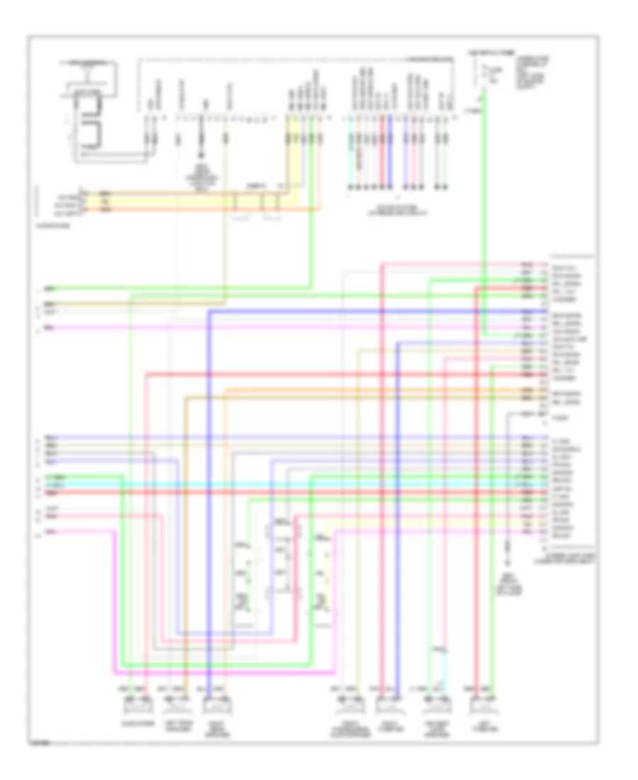 Navigation Wiring Diagram, 4 Door SI (3 of 3) for Honda Civic GX 2007